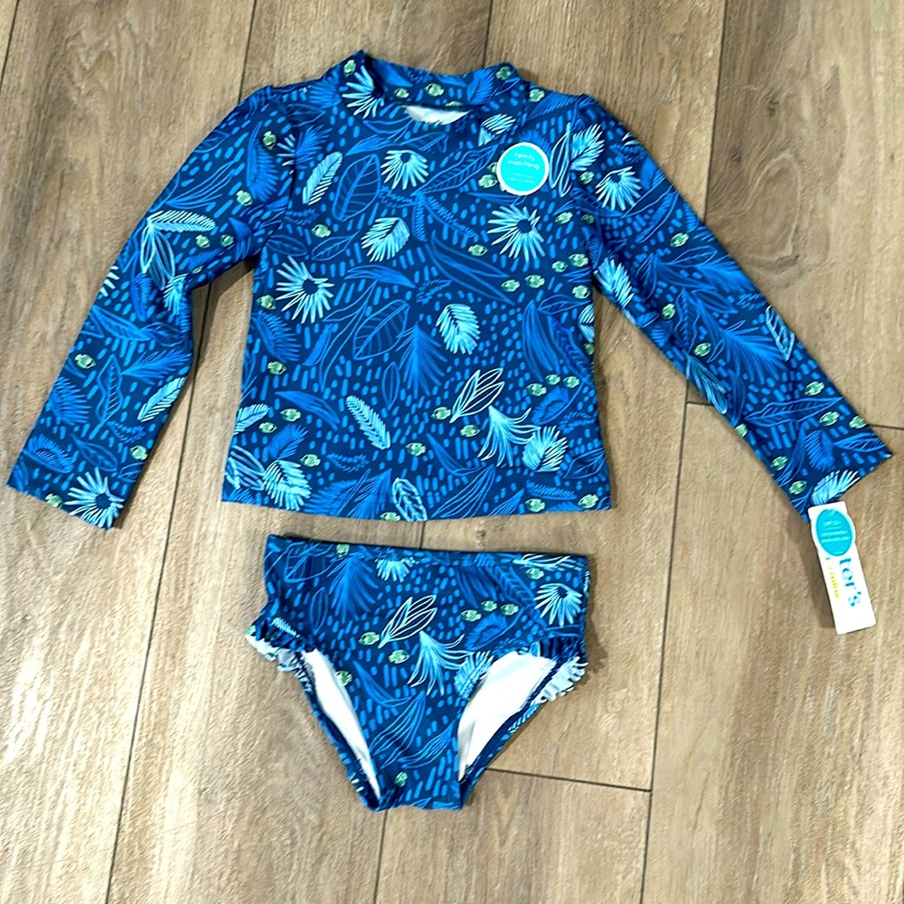 NEW Adorable Girls 2 Piece Swimsuit | Size 3T | UPF 50+
